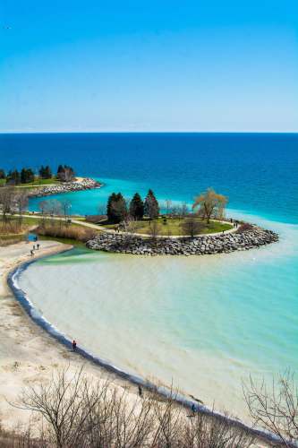 scarborough bluffs park calm body of water canada